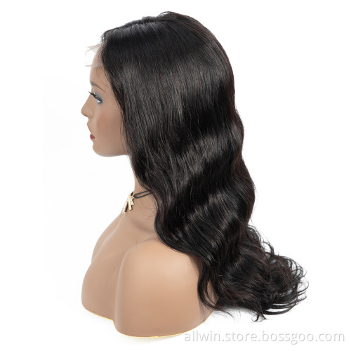 100% Virgin Human Hair Loose Body Wave Lace Frontal Wigs,Short Ocean Wave Bob Wigs 13*4,Black Body Lace Wigs For Black Women